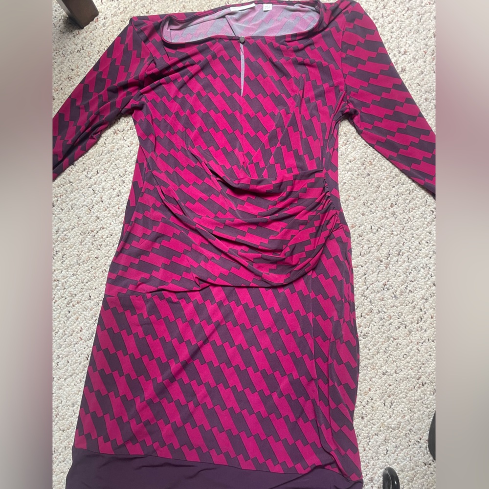 New York & Co 3/4 Sleeve Knee Length Dress